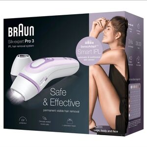 Braun Silk-expert Pro 3 IPL Hair Removal System - White and Purple